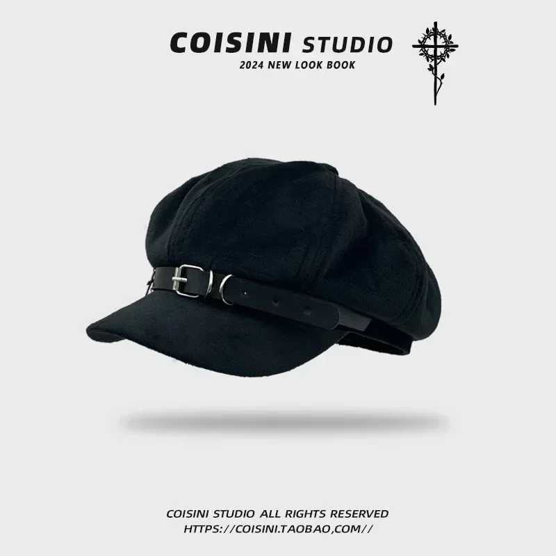 Custom Women Harajuku Gothic Lolita Beret hat Cap Y2K Girl bow Punk handmake decorative Sun hats J251125