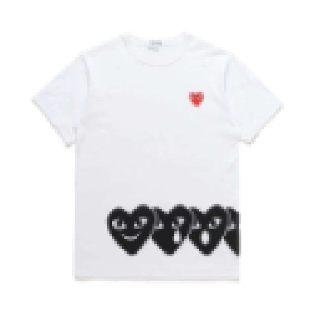 Play Shirt Designer Red Heart Eyes Come Du Garcon Tshirt Printed Embroidery Red Heart Eyes Casual T-Shirt Unisex Japan Quality Shirt Sleeved Trend Love Shirt 250