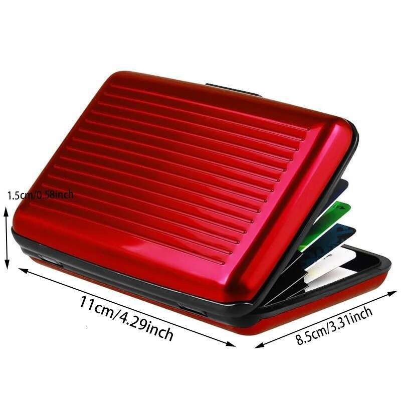 ID Business Credit Cards Aluminum Metal Waterproof Bank Card Protection Holder Case Men Women Wallets