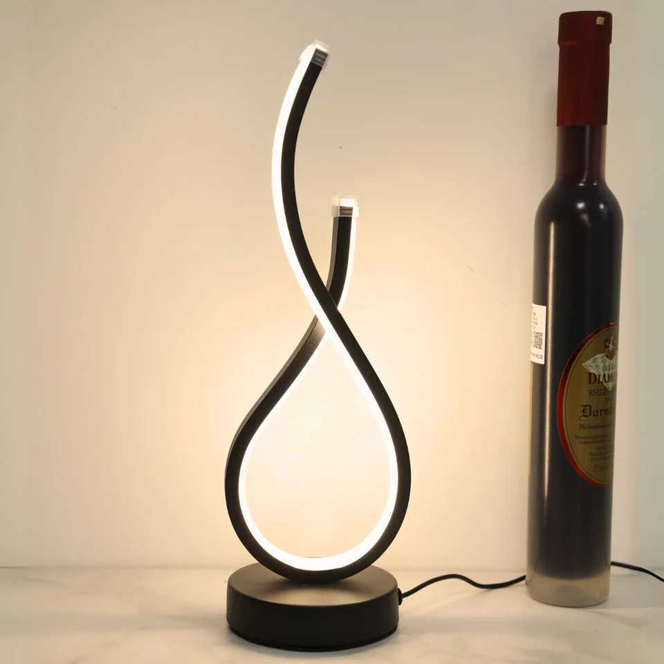 Nordic modern bedroom bedside lamp innovative European style desk lamp USB desk lamp tri color desk lamp bar atmosphere lampM251125