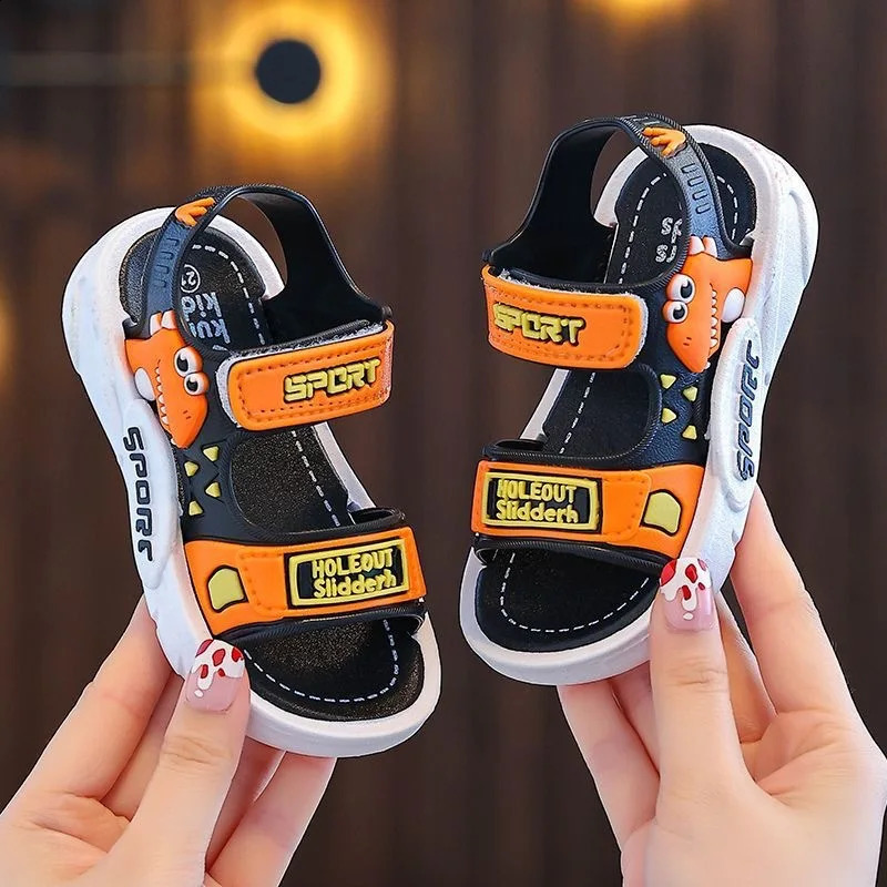 Childrens summer boys cute cartoon girls sandals baby shoes girls beach shoes sports soft anti slip casual childrens sandals 250424