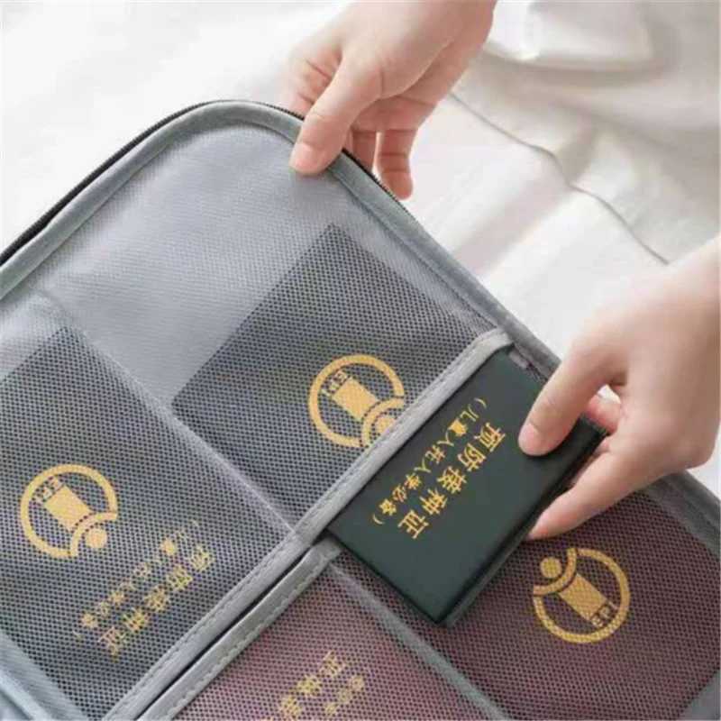 Document Organizer Briefcase A4 Folder Holder Mens Womens Bag Cover Purse Passport Home Safe Functional File Storage CaseT251125