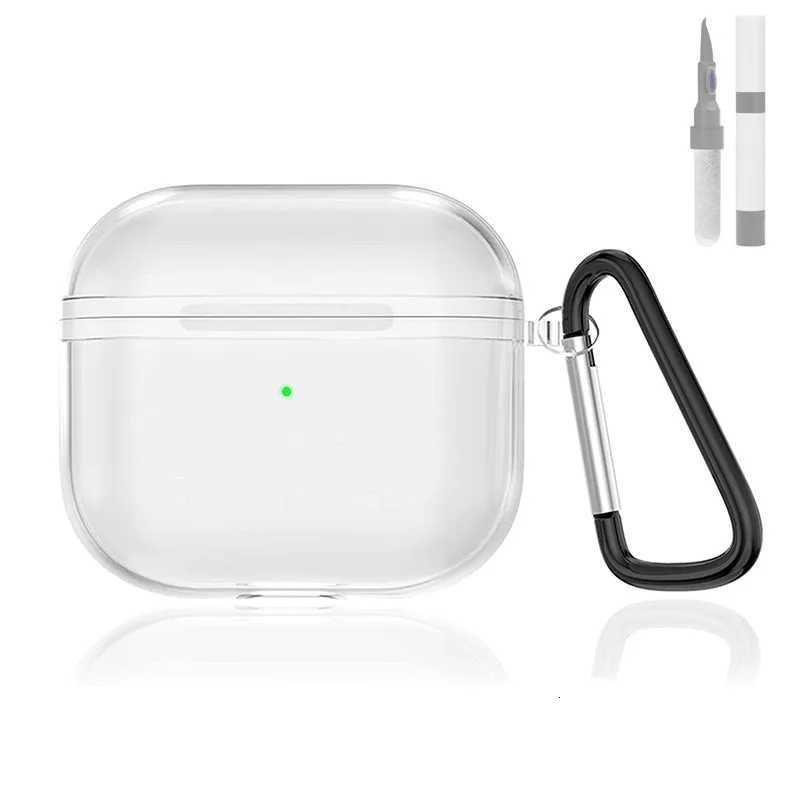 For Airpods Pro 3 Case Accessories Shockproof Clear Full Protective Cover for Air Pods Pro Gen 3 2025 with Keychain Cleaning PenW251125