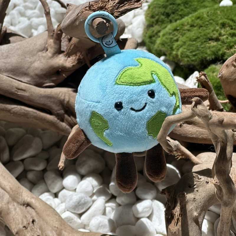 Cute Cartoon Earth Plush Toy Stuffed Earth Keychain Pendant 10cm Small Size Earth Soft Doll Backpack Key DecorXJ251125