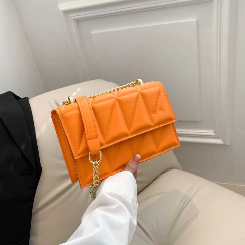 Casual and fashionable womens handbag PU solid color quilted design shoulder bag flip cover womens messenger bag W250425