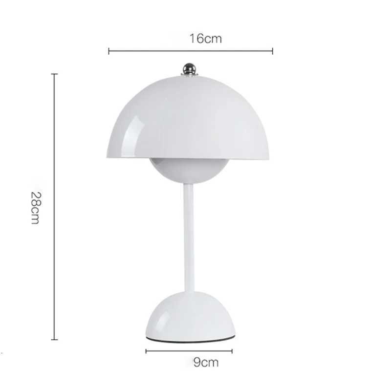 Tradition Flowerpot Portable LED Table Lamp Showcases a Simple yet Elegant Design Rechargeable Mushroom Dimming Touch Stick LampM251125