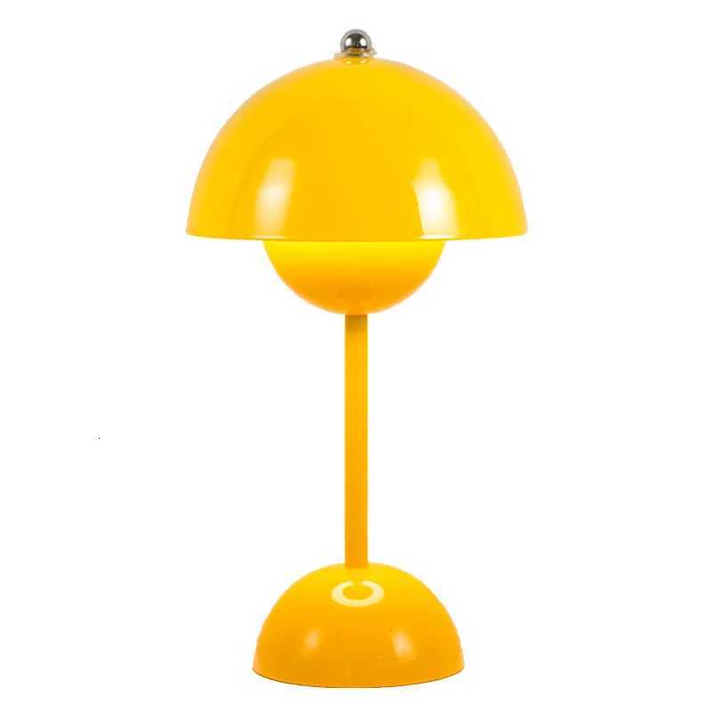 LED Mushroom Flower Bud Lamp Touch Charging Nordic Decorative Lamp for Bedroom Study BedsideM251125