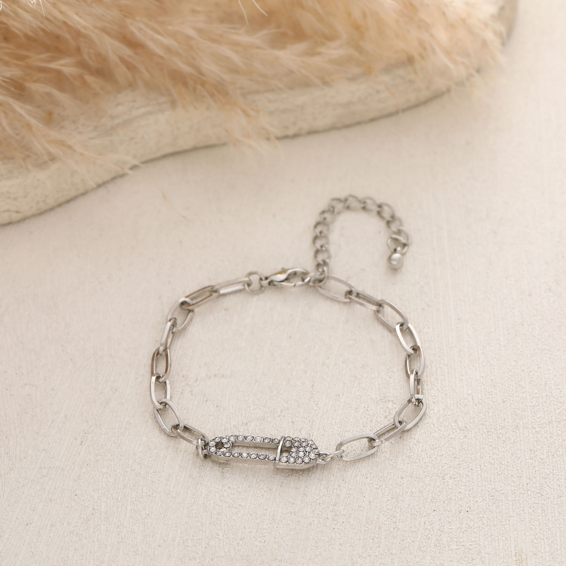 Fashionable and personalized diamond-studded twist chain 5-piece set bracelet hand designer bracelet women luxury jewelry designer bracelet men love b - view 5