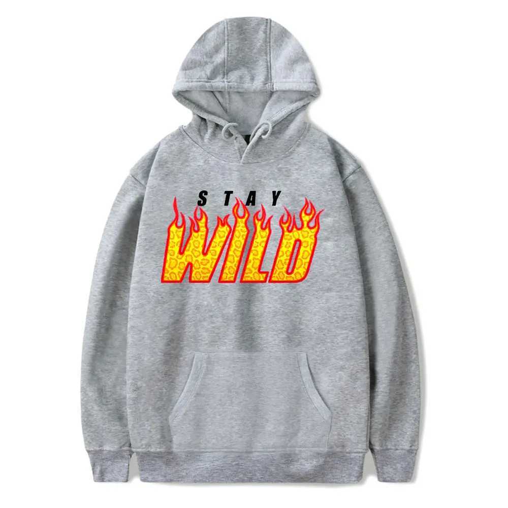 Ben Azelart Stay Wild Merch Hooded Drawstring Pocket Sweatshirt for Men and Women YouTube Pullover M250425