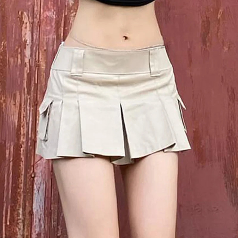 Womens Micro Skirt Fold Skirt Black Mini Skirt High Waist Sexy Pink White Tennis Skirt Y2k Gothic Jk Sprint Sweet Style 250422