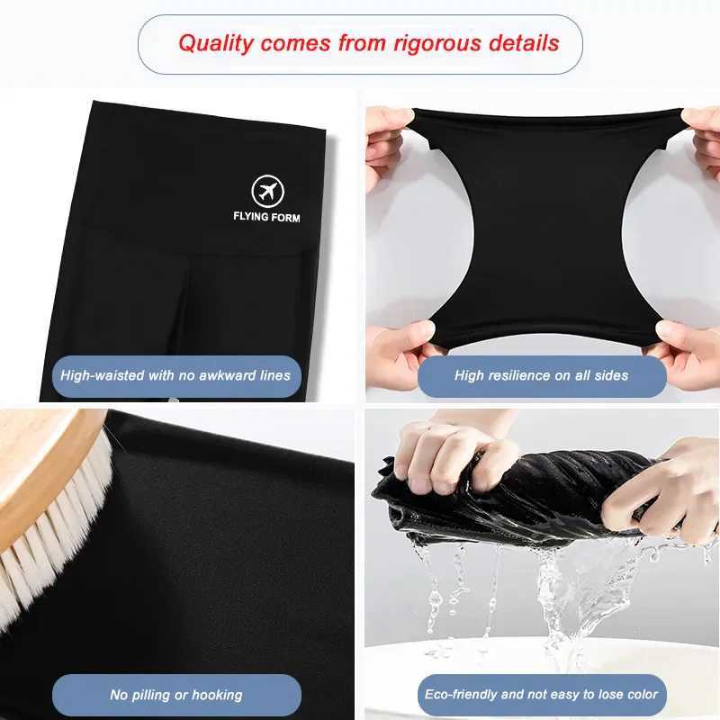 M-XL Shark Pants Womens Spring Autumn Winter Thin High Waist Abdominal Lift Hip Yoga Barbie Tight Feet Black LegsC250425