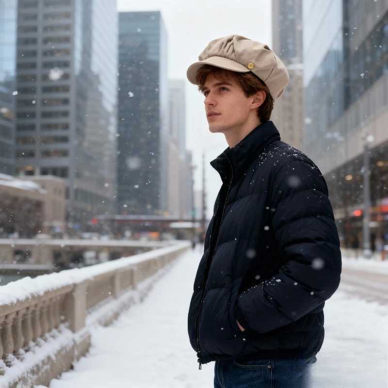 1pc Winter Warm Womens Beret Cap Windproof Insulation Blend Retro Solid Color Girls Fashion Newpaper Cap Cabbie Visor Beret Hat J251125