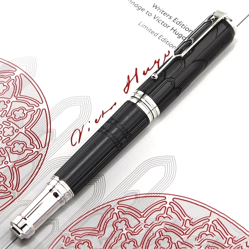 Limited Edition Writer Victor Hugo Rollerball Pen Cathedral Statue Cap Office School Writing Ballpoint Pens AAA High Quality 5816/8600