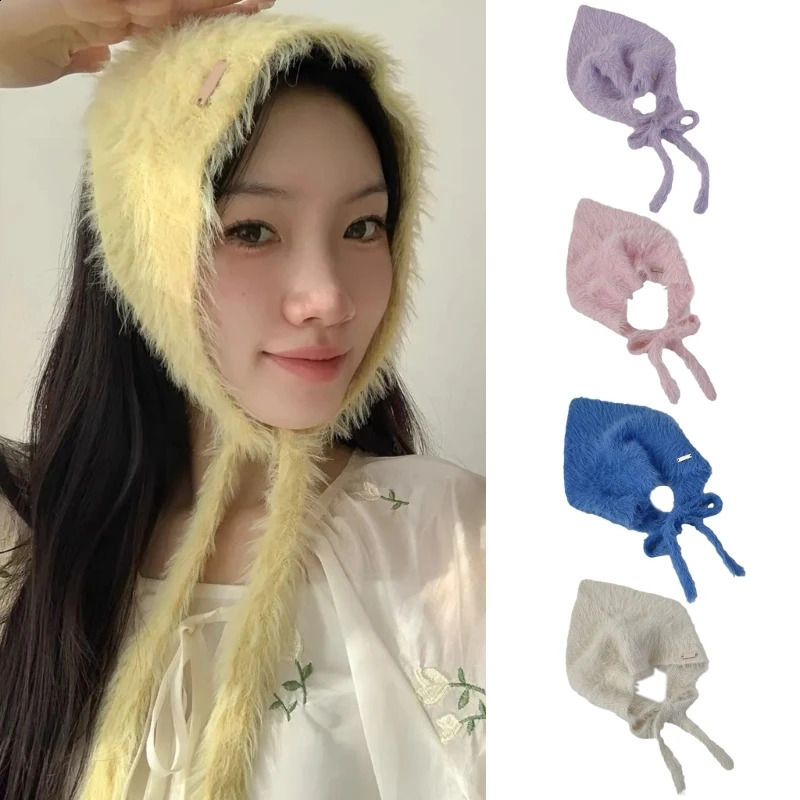 Exquisite crocheted headscarf girl with pos hair scarf knitted headband suitable for womens travel hair accessories wholesale 250423