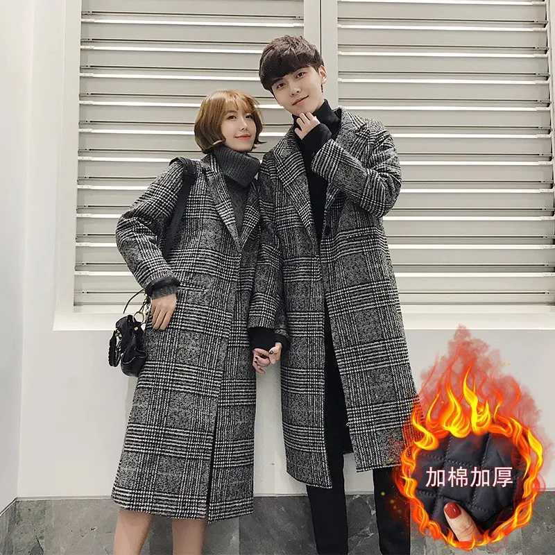 Couple outfits Winter quilted caot unisex Lightw Luxurious Working Cold Proof Overcoat Mens Mid Length Warm Woolen TrenchT251125