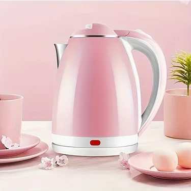 Electric KettleCordless Pot Portable Electric KettleDouble Layer Anti Scalding Hot PotStrong Fast Boiling PotWater PotPink C251125