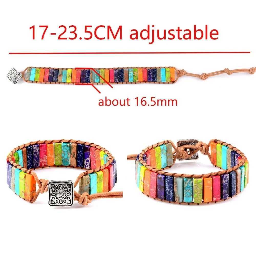 7 Chakra Stone Bracelet For Women Colorful Emperor Stone Braided Rope Woven Wrist Bangle Men Fashion Jewelry Gift J251125