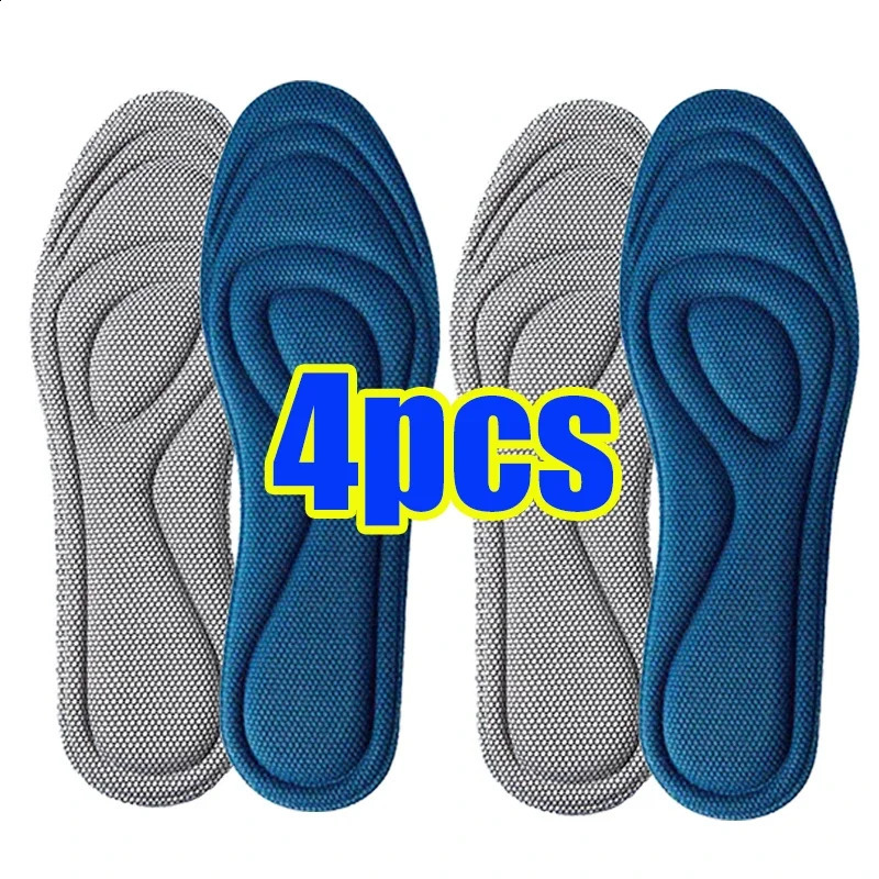 Unisex Memory Foam Orthopedic Insoles For Shoes Antibacterial Deodorization Sweat Absorption Insert Sport Shoes Running Pad 250425