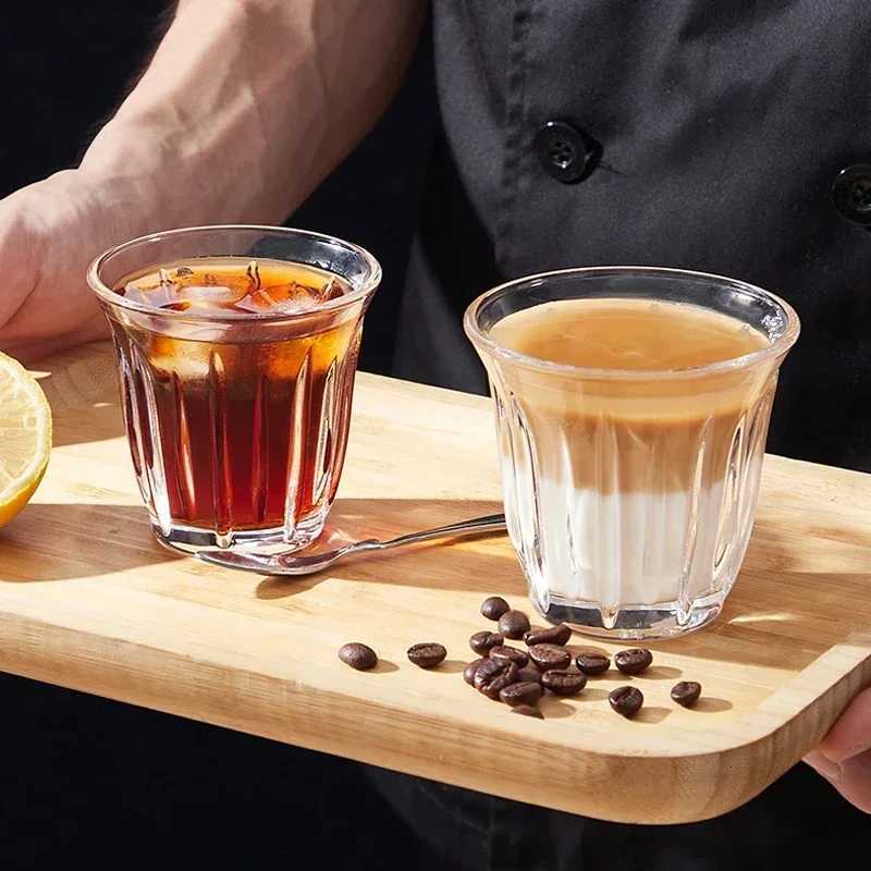 Heat Resistant Glass Cup Transparent Handheld Coffee Latte Cappuccino Mug Whiskey Tea Milk Beer Cocktail Cup for Bar Accessories Y251125