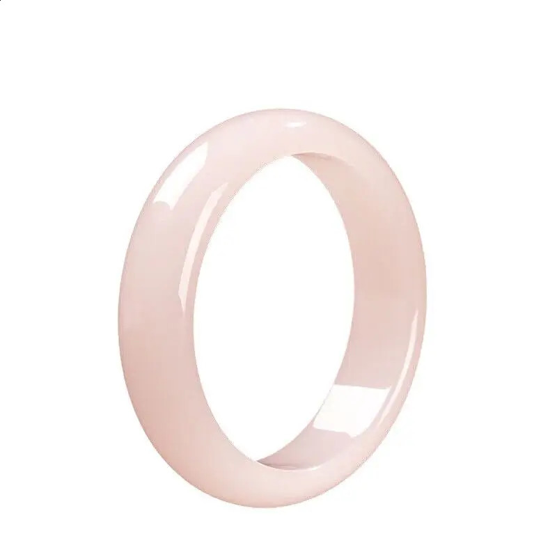 Pink Medium and Wide Jade Bracelet Womens Positive Circle Jade Bracelet 250424