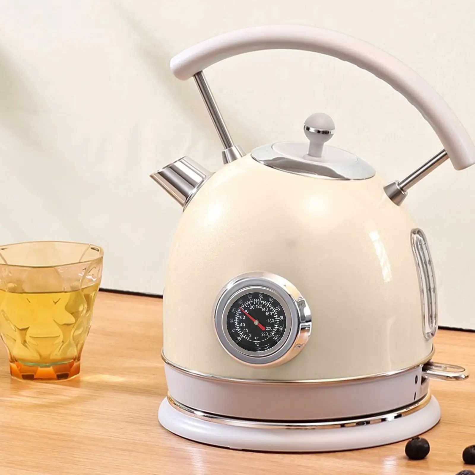 Kettle Thermometer Boiler Dial Thermometer Double Scale Durable Convenient Installation 1/4 NPT Fitting Stainless Steel C251125