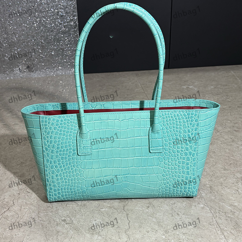 Designer Ladys Shoulder Bag Tote Airport Bag Genuine Leather Crocodile Patterned Calfskin Gold Hardware Metal Luxury Handbag Underarm Shopping Bags 35cm