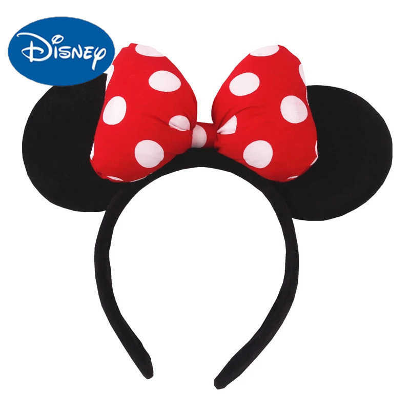 Disney 2023 Disney Mouse Ear Headband Girl Adult 5-inch Polka Dots Bow Hair Festival Party Travel DIY Hair Accessories X250425