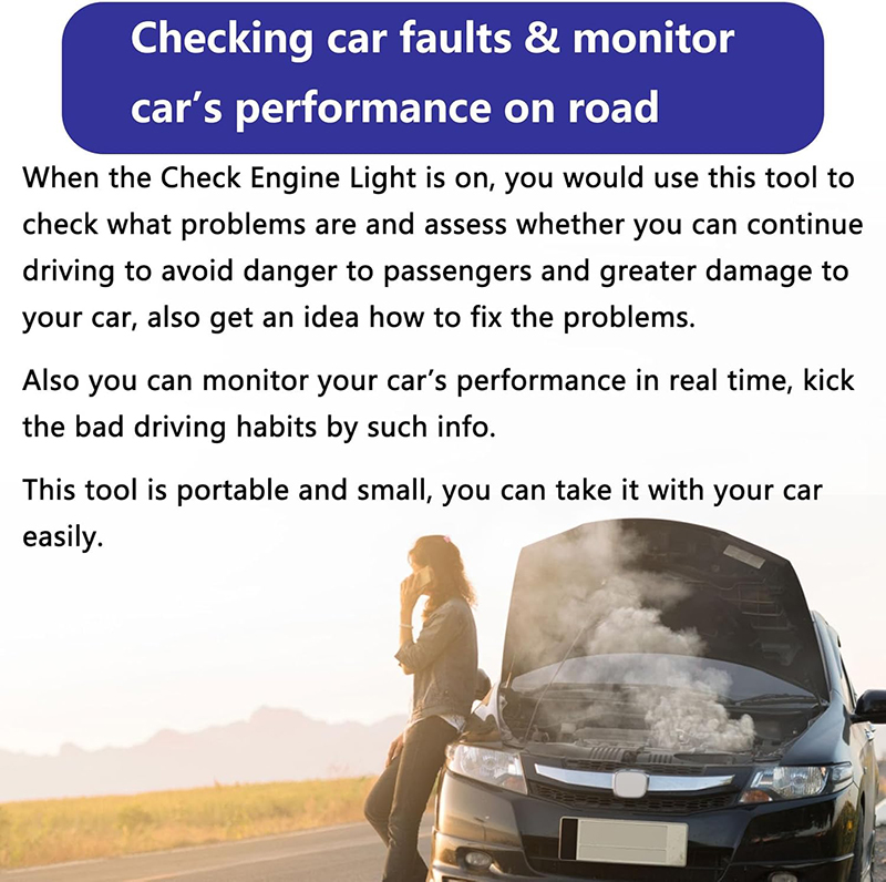 ELM327 WiFi OBDII Auto Diagnostics for Cars - Universal Scan Tool Compatible With iOS & Android