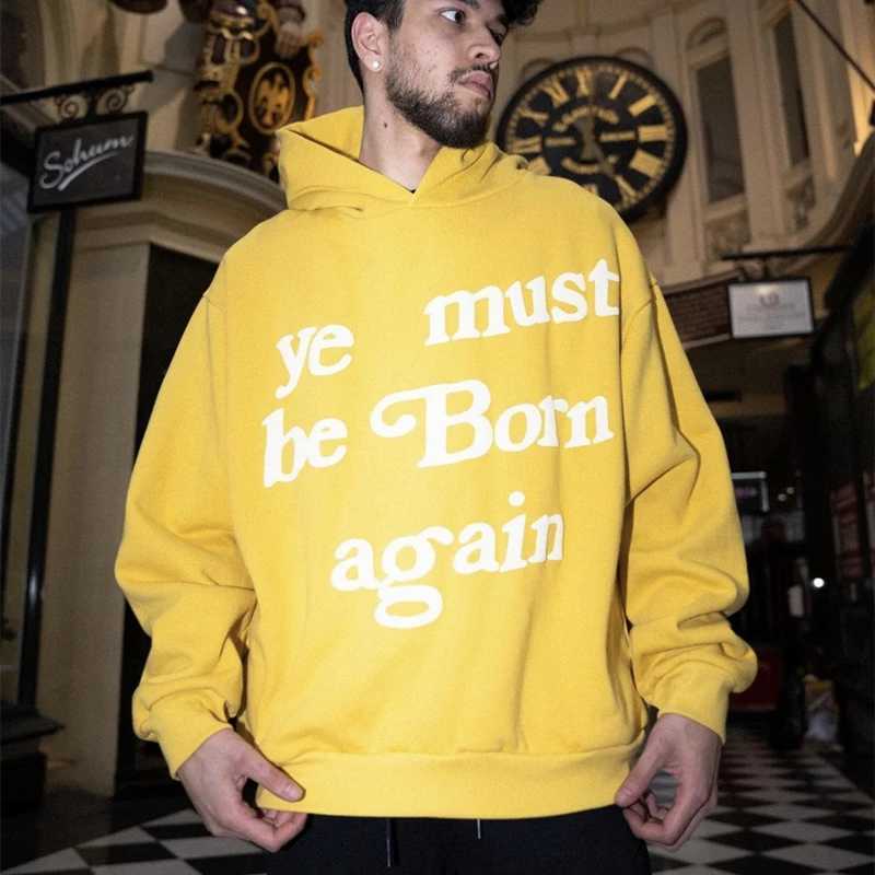 Frog Drift New Fashion CPFM Retro Street Clothing Foam Printed Sportswear Hoodie M250425
