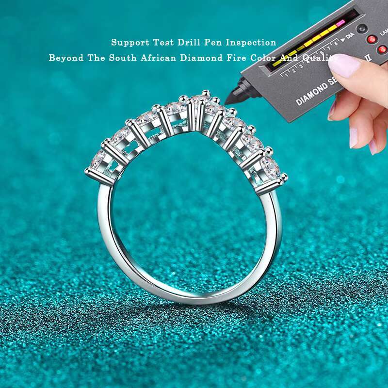 S925 Sterling Silver Moissanite Wedding Ring Women-V Ring Fashion and Personalized Gift