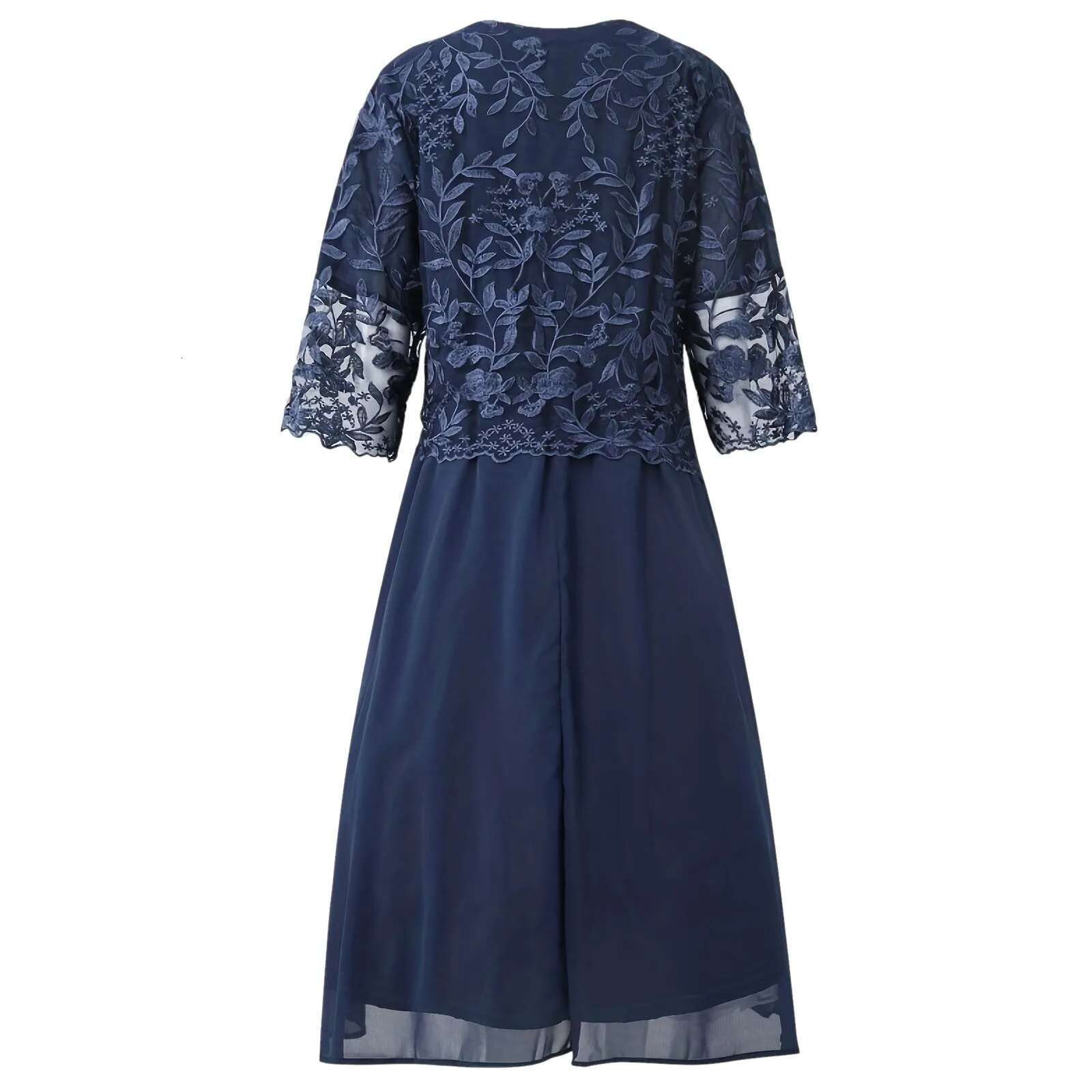 Dongdumaoyi Plus Size Long Dresses Women Clothing Summer Embroidery Fake Two Piece Elegant Party Dress For Wedding Guest Church