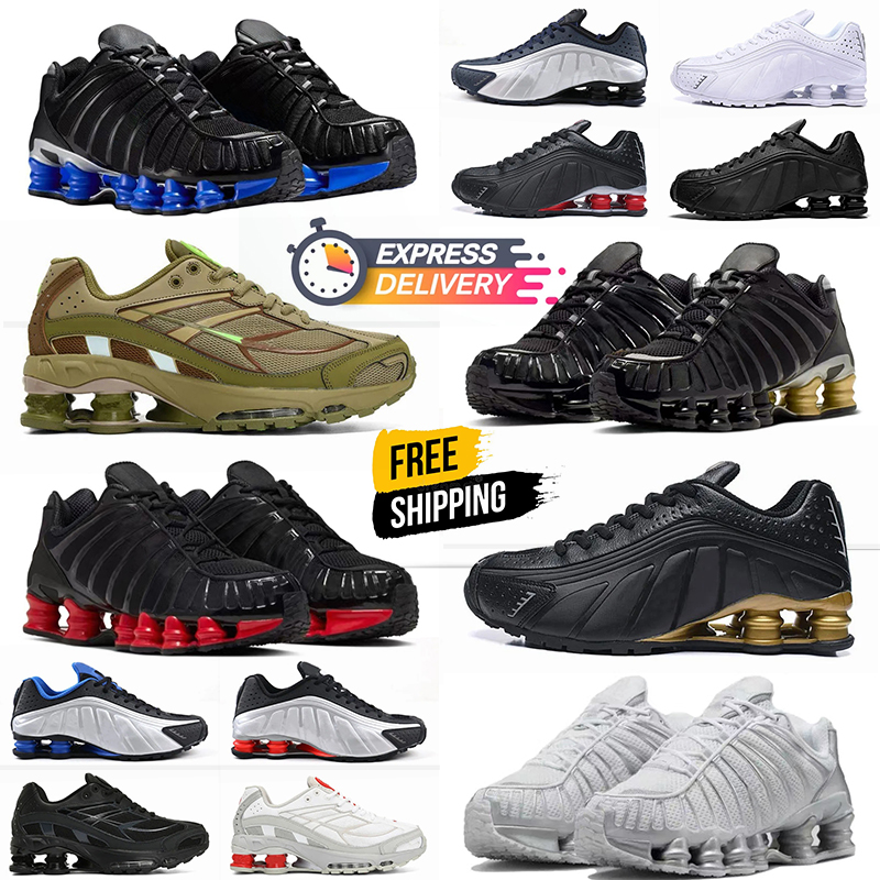 Fast shipping Men Running shoxs tls Shoes Designer Sneakers Mens Trainers White Black Gold Grey Breathable Athletic Outdoor Sports Sneaker 40-46