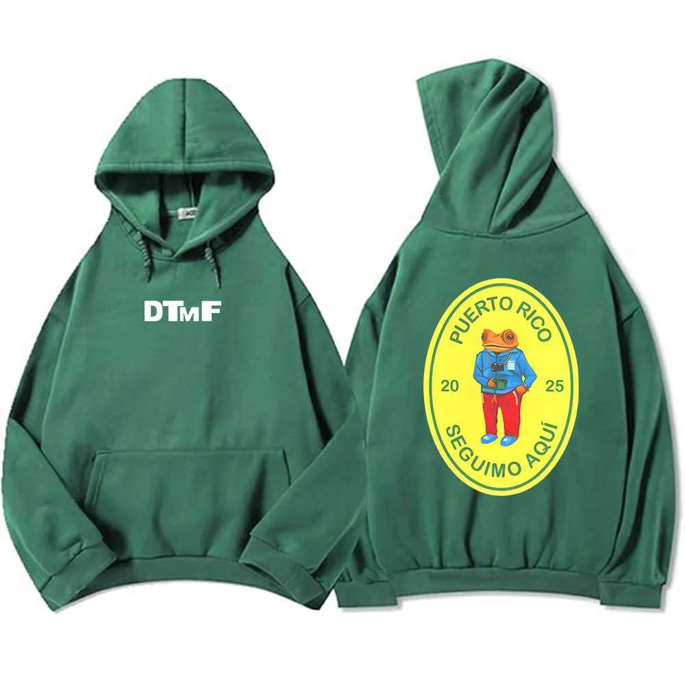 DTMF Deb Tirar M s Fotos 2025 New Album Hoodies Bad Rabbit Singer Printed Sportswear Mens and Womens Wear Sudaderas Hombre Mens Wear M250425