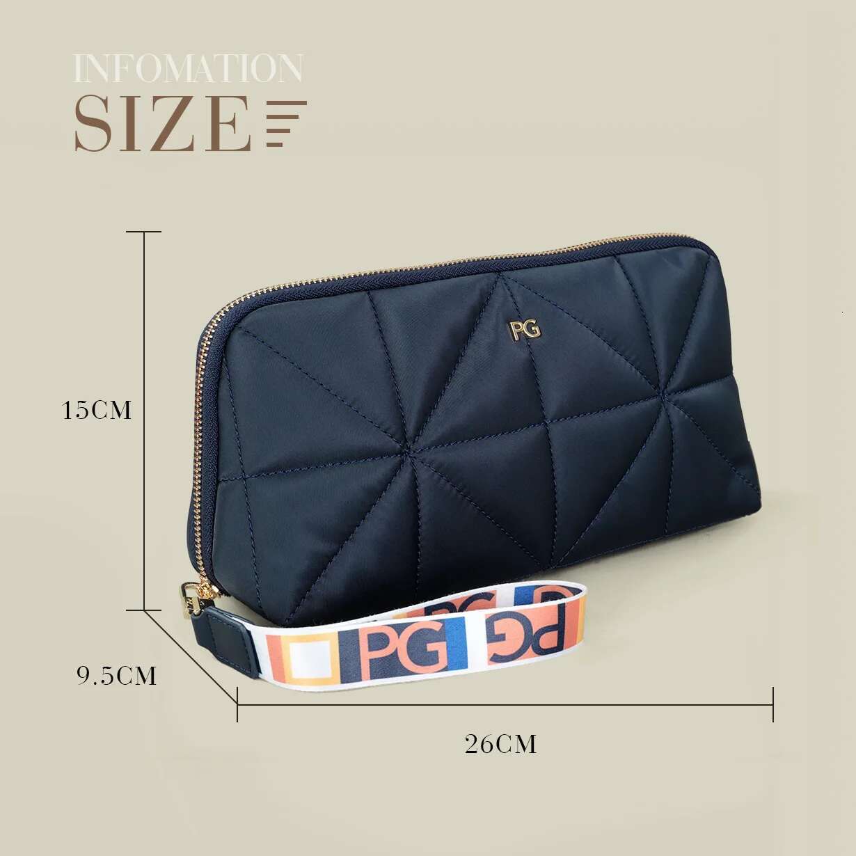 PG Nylon Cloth Multi-Functional Waterproof Folding New Design Fashion Portable Easy To Carry Handbag Cosmetic Bag