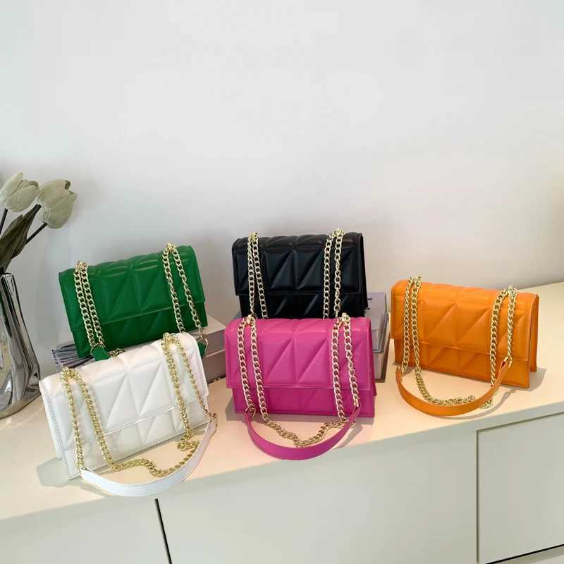 Casual and fashionable womens handbag PU solid color quilted design shoulder bag flip cover womens messenger bag W250425