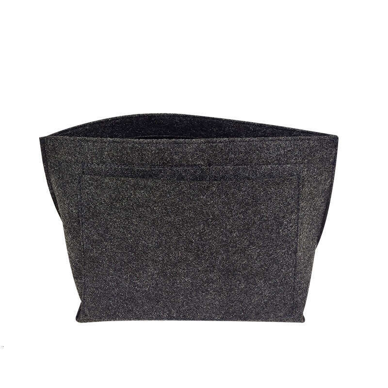 Felt inner liner large capacity storage middle organizing bag, felt dumpling makeup bag