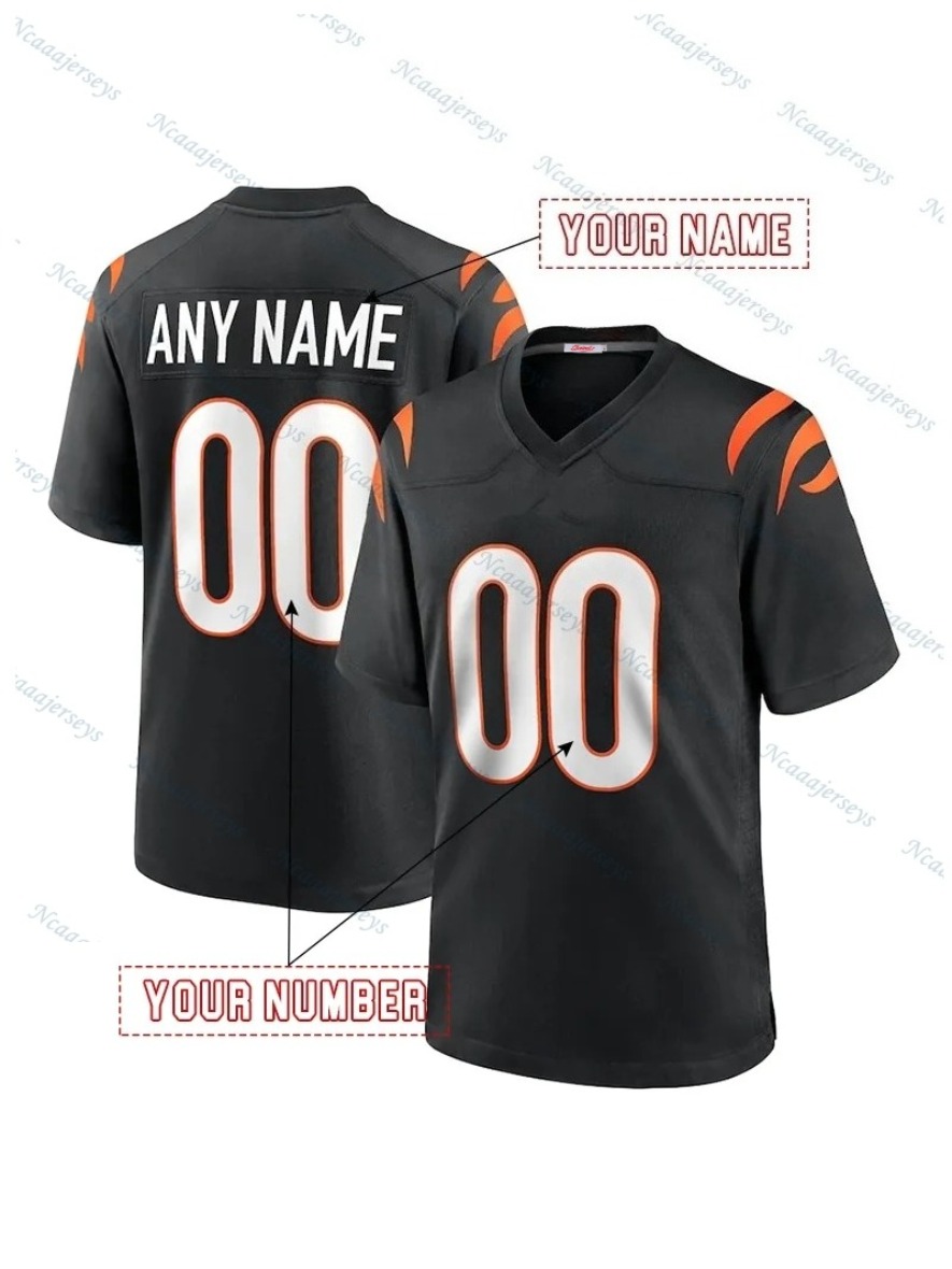 9 Joe Burrow 1 Ja'Marr Chase 5 Tee Higgins 30 Chase Brown Andrei Iosivas Sam Hubbard Cheap Custom Football Jersey Any Number Name