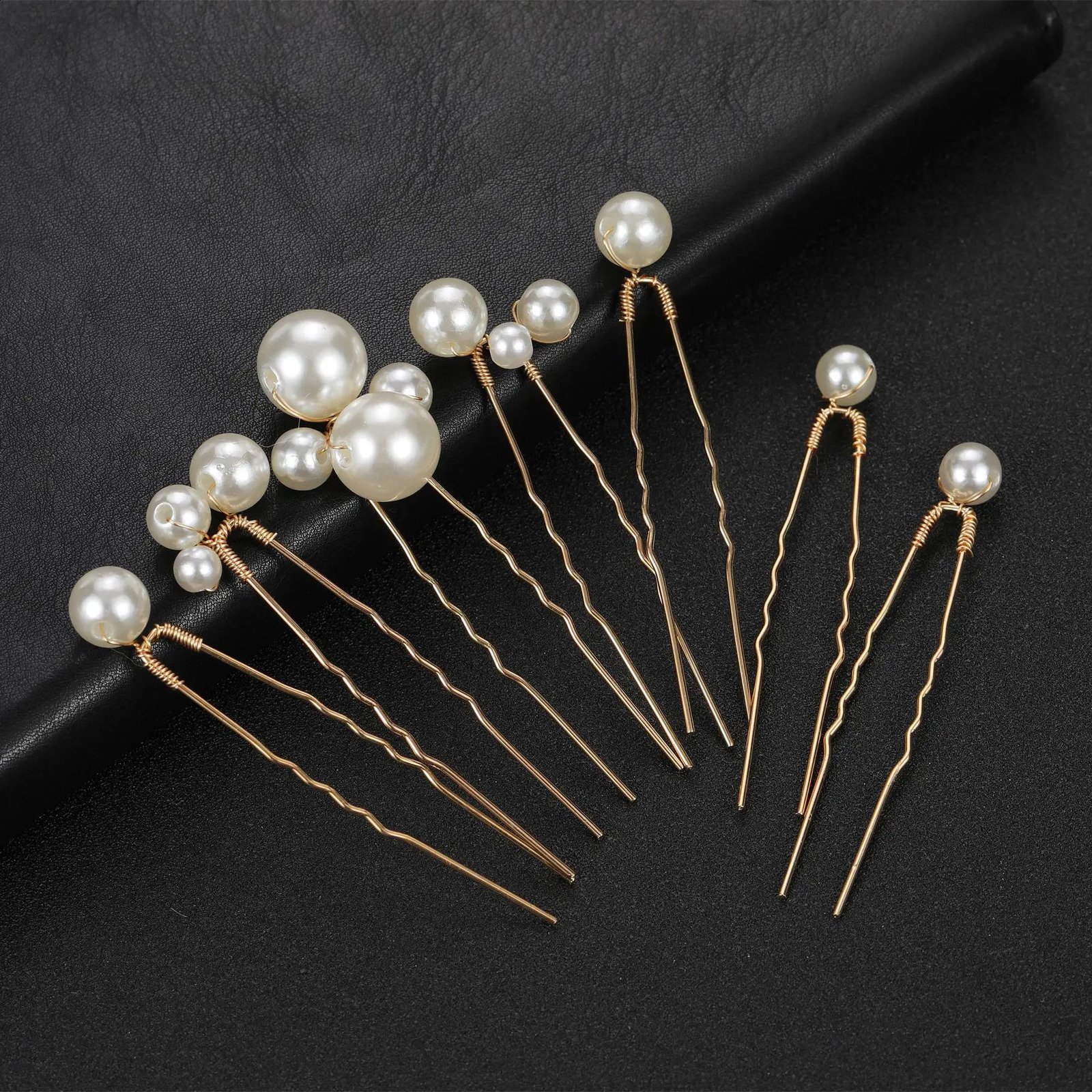 Bridal Wedding Hair Accessories Diamond Pin Fork Womens Pearl Headwear Party Jewelry Gift Pendant 250417