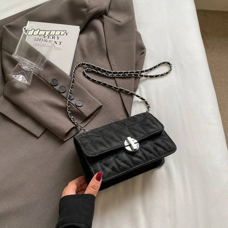 Fashion Women 2025 New Trendy High End Fashionable Versatile Single Shoulder Crossbody Stylish Small Square Messenger Bag ddmynov