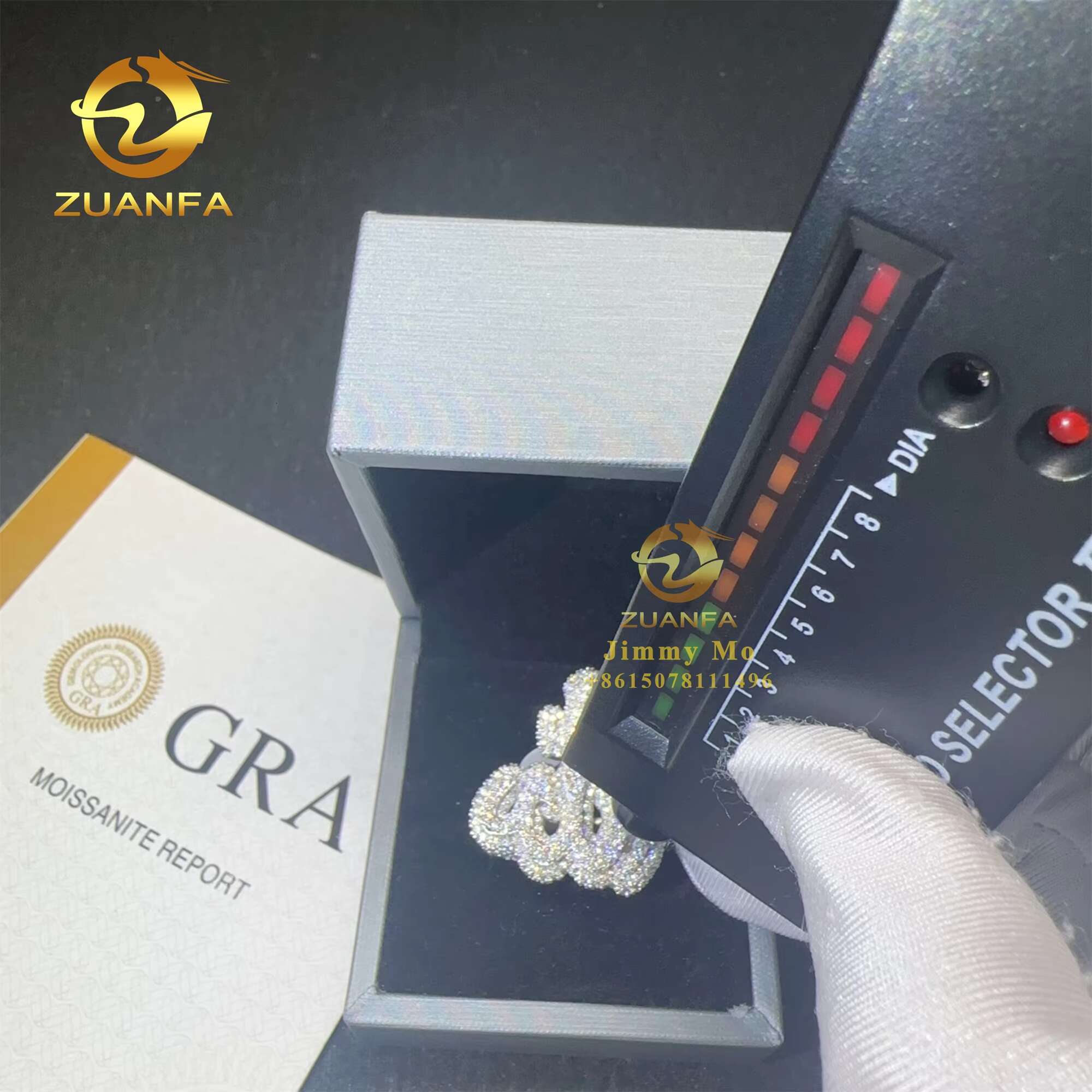 2025 New Design Buss Down GRA Certificates Religious 925 Sterling Silver VVS Moissanite Diamond Hip Hop Iced Out Allah Ring Men Fashion rings