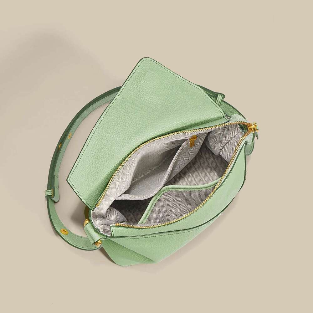 2025 New Genuine Leather Women's Shoulder Crossbody Geometric Armpit Bag