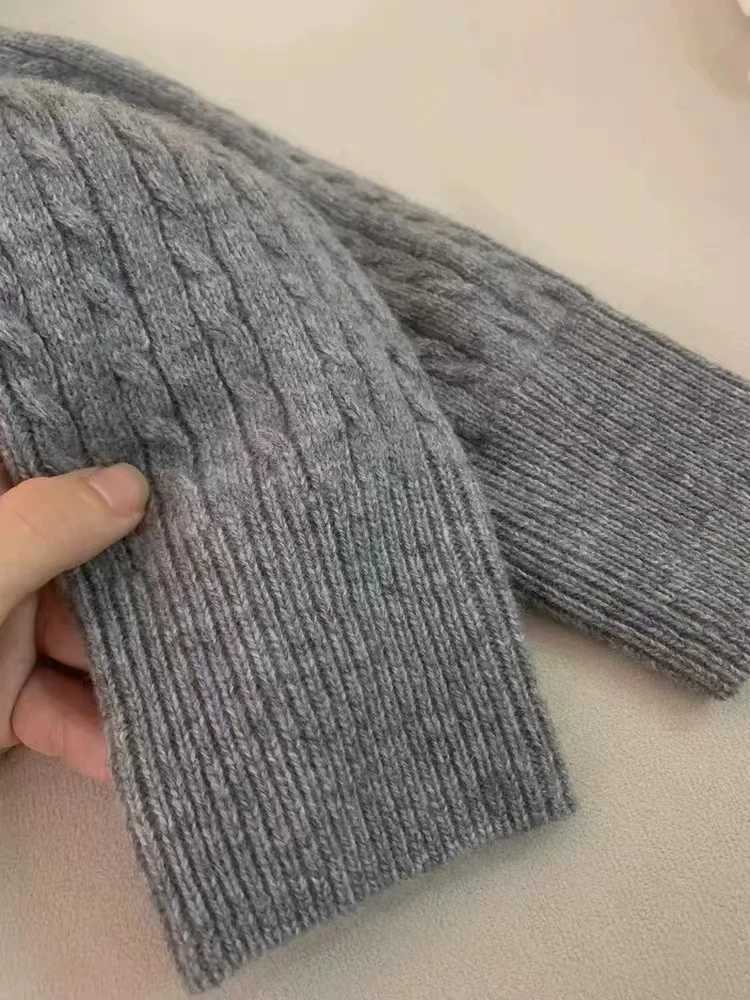 100 cashmere cardigan womens twist sweater lazy little gold button cashmere sweater coatT251125