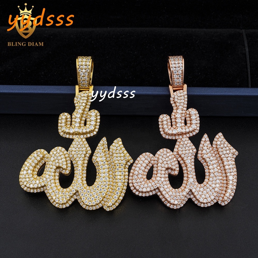 Pass Diamond Tester VVS Moissanite Pendant Symbol Charm Hip Hop Jewelry S925 Diamond Iced Out Pendant