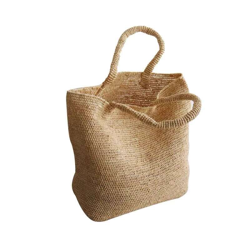 Summer Bags For Women Designer Handbag Purse 2025 New To Weave Large Capacity Shoulder Straw Beach Tote Bag