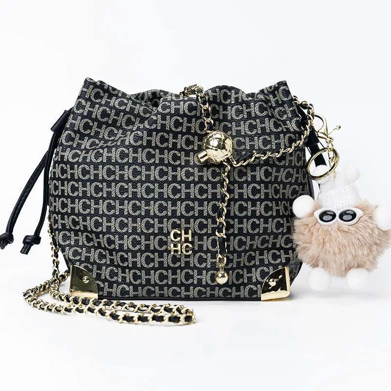 CH Light Chain Bag Adjustable Brand Letter Print Cartoon Pendant Design Unique Popular Crossbody High Quality Ladies Bag