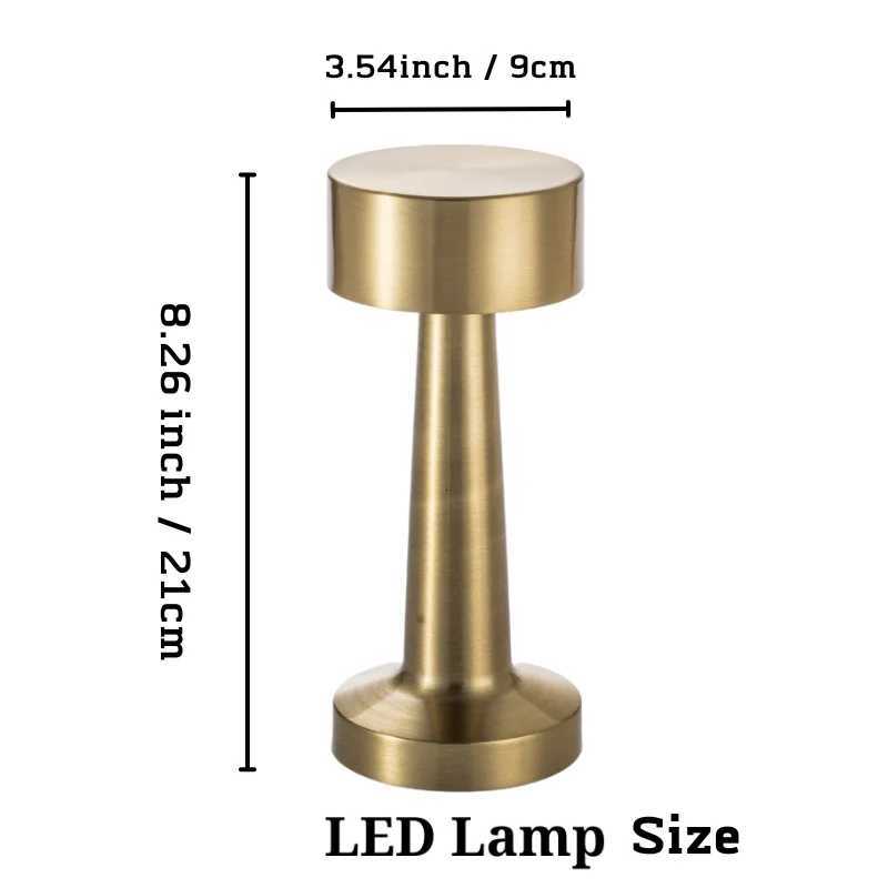 Touch Point Lamp Room LED USB Metal Rechargeable Bedside Decorative Table Lamp Restaurant Bar Desktop Mood Lighting Night LightsM251125