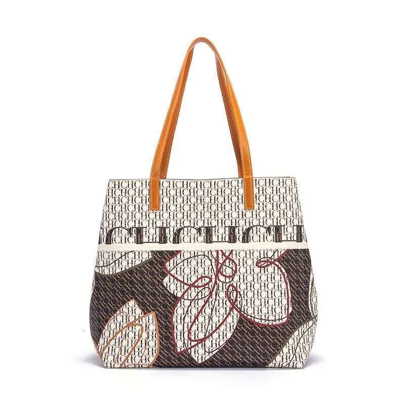 CHCH Women's Tote 2025 Brand Printed Large Capacity Handbag Mom Shoulder Shopping Bag