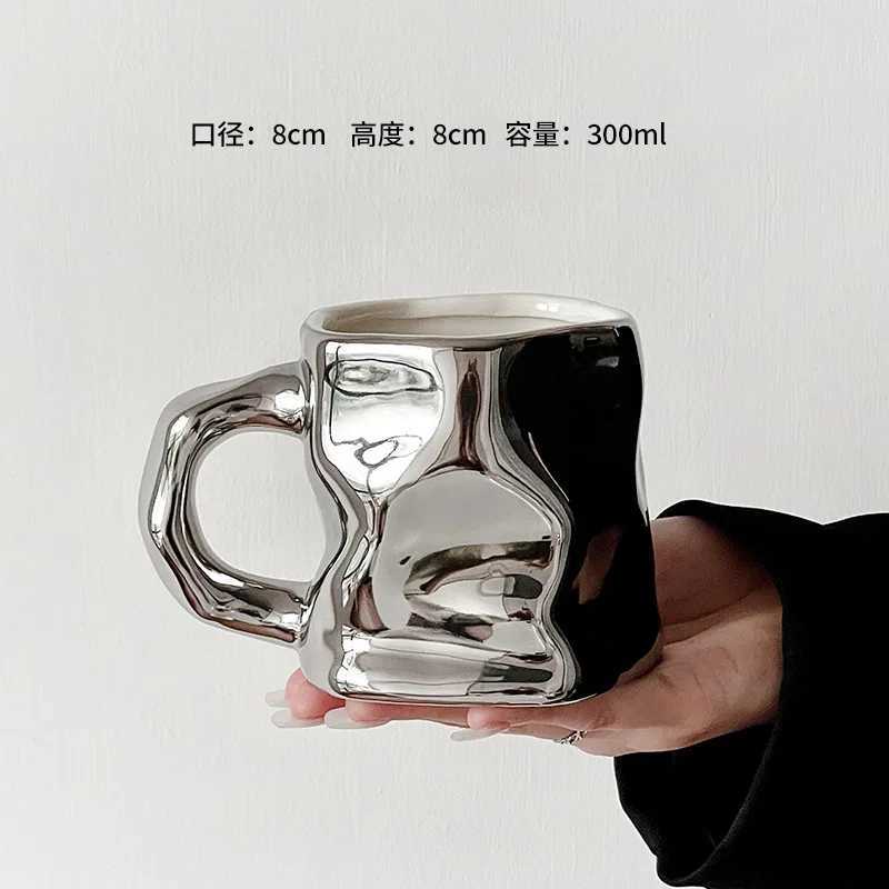 Original Design Cup Ceramic Mug Household Water Cup High-end Sense Creative and High Aesthetic Value Nordic Y251125