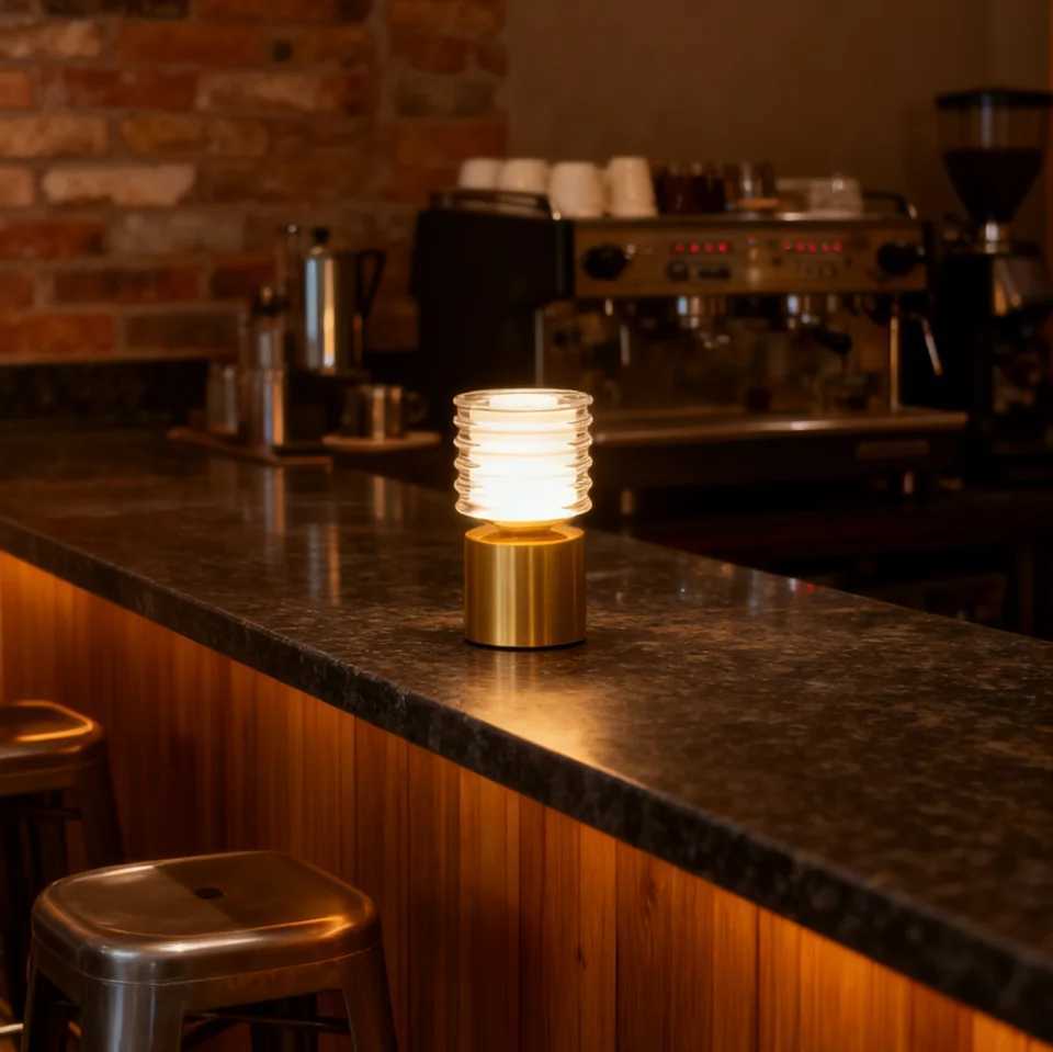 GGbingo Metal LED Table Lamp Rechargable Night Light Portable USB Charging Touch Bedside Table Lamp Living Room Decoration LampM251125