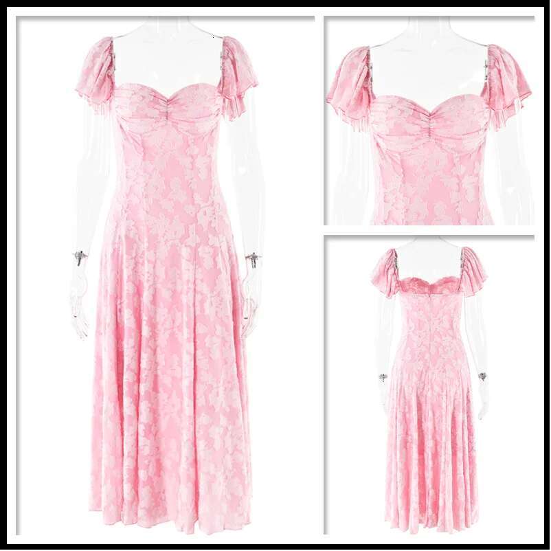 Dongdumaoyi Townlike Floral Waist Wrap A Line Dress Women Maxi Long Off Shoulder Summer Backless Nightclub Sexy Party Dresses